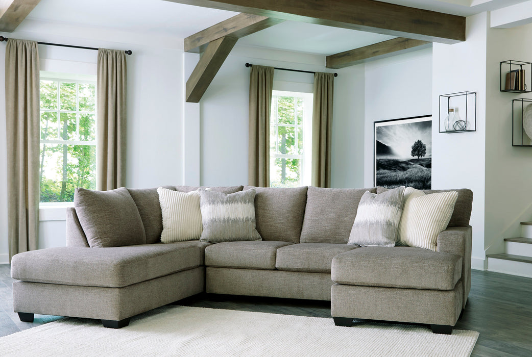 Creswell Linen Sectional LAF with Chaise Sectional