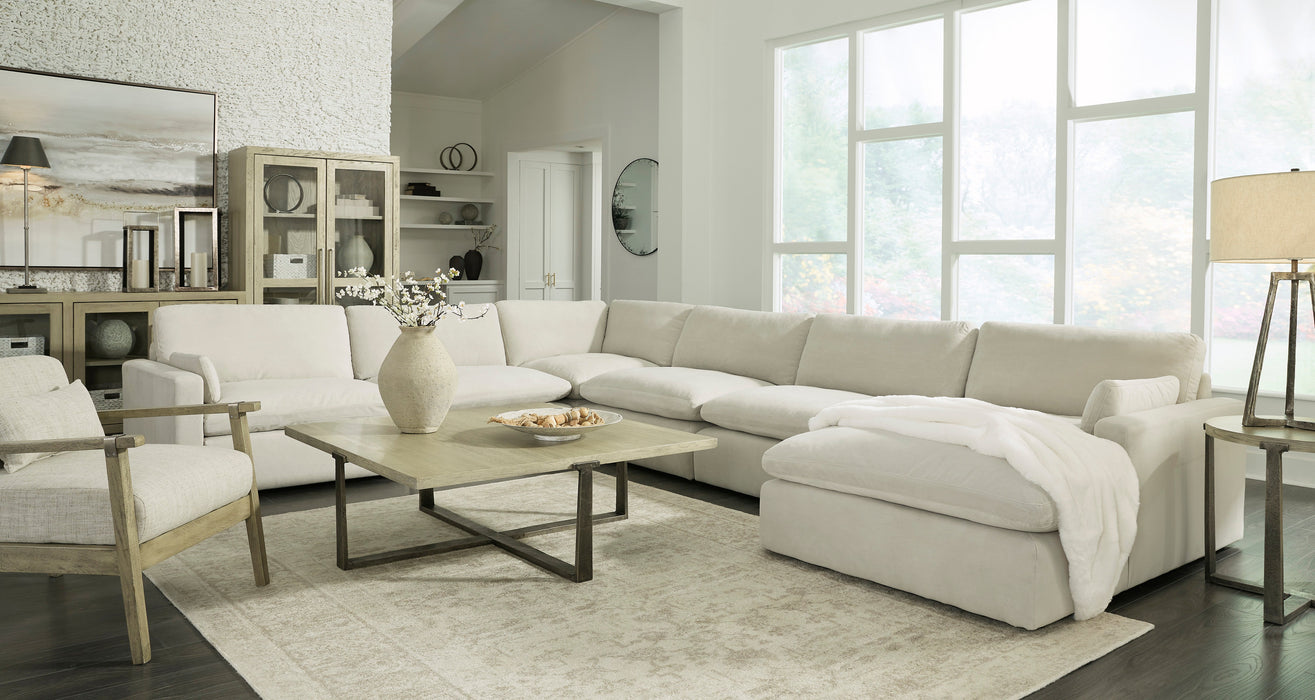 Sophie Ivory 6-Piece RAF Sectional