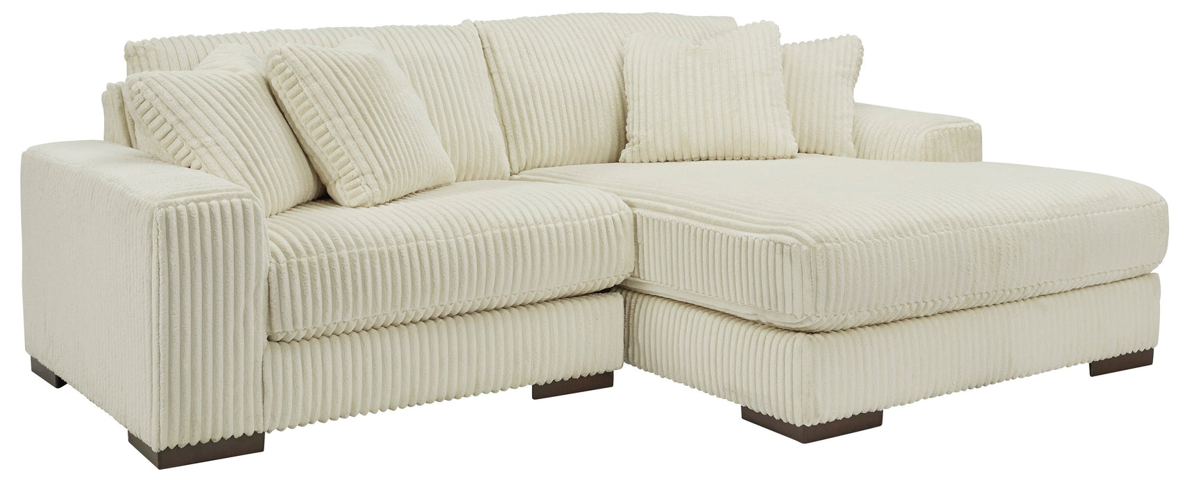 Lindyn Ivory 2 Piece Raf Sectional with Chaise