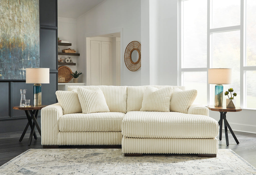 Lindyn Ivory 2 Piece Raf Sectional with Chaise