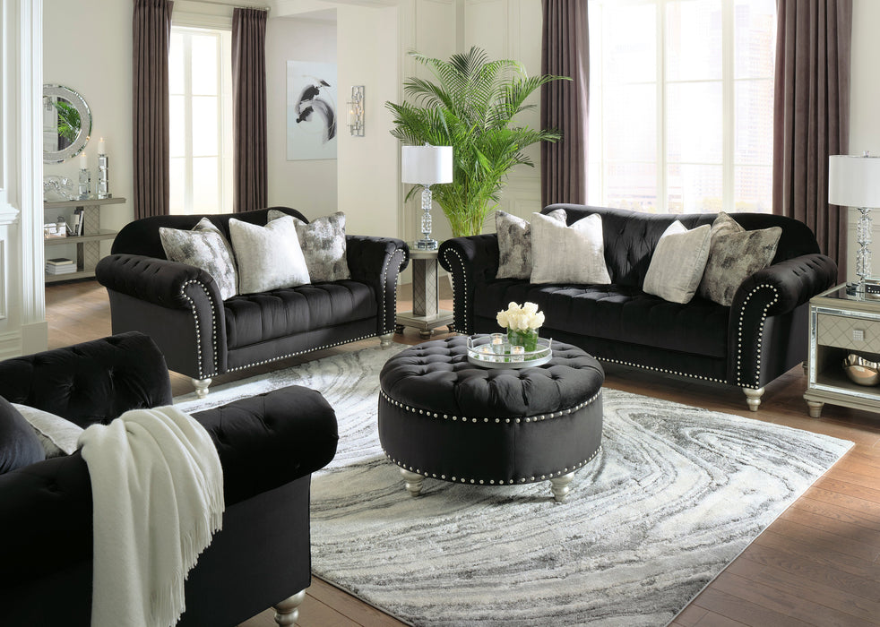 Harriotte Black Living Room Set