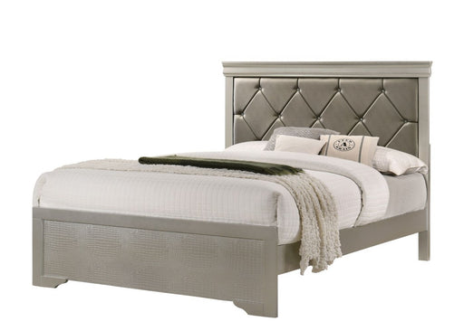 Amalia Gold King Panel Bed - Gate Furniture