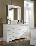 Anarasia White Bedroom Mirror - B129-36 - Gate Furniture