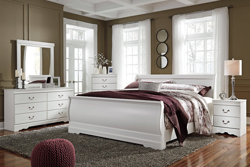 Anarasia White Sleigh Bedroom Set - Gate Furniture