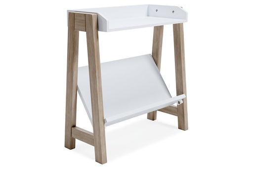 Blariden White/Tan Small Bookcase - A4000361 - Gate Furniture