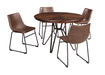 Centiar Brown Round Dining Room Set - Gate Furniture