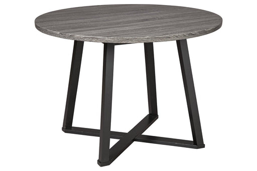 Centiar Gray/Black Dining Table - D372-16 - Gate Furniture