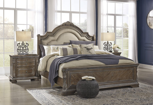 Charmond Brown Queen Sleigh Bed - Gate Furniture
