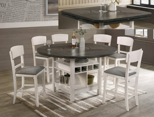 Conner Chalk-Gray Counter Height Set - Gate Furniture