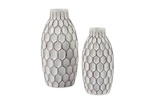 Dionna White Vase (Set of 2) - A2000329 - Gate Furniture