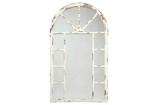 Divakar Antique White Accent Mirror - A8010069 - Gate Furniture