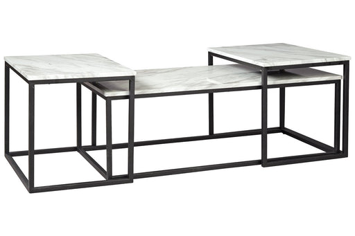 Donnesta Gray/Black Table (Set of 3) - T182-13 - Gate Furniture