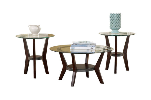 Fantell Dark Brown Table (Set of 3) - T210-13 - Gate Furniture