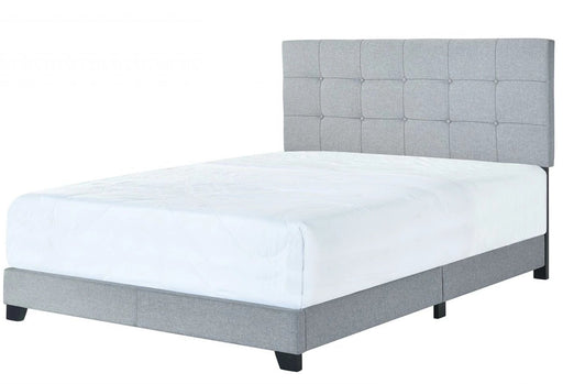 Florence Gray Upholstered Queen Bed - 5270GY-Q - Gate Furniture