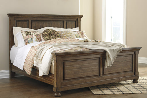 Flynnter Medium Brown King Panel Bed - Gate Furniture
