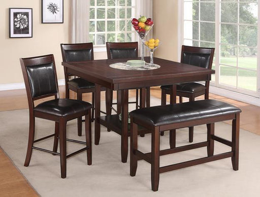 Fulton Dark Brown Counter Height Table - 2727T-4848-V - Gate Furniture