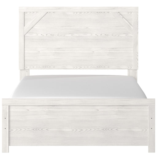 Gerridan White-Gray Full Panel Bed - Gate Furniture