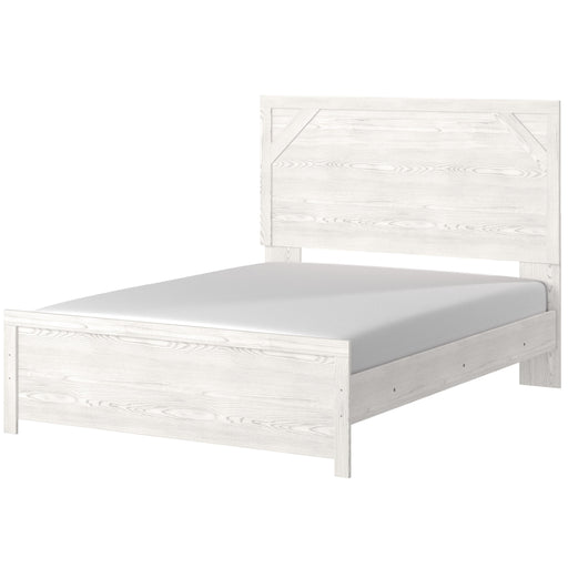 Gerridan White-Gray Queen Panel Bed - Gate Furniture