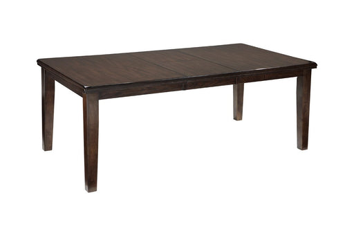 Haddigan Dark Brown Dining Extension Table - D596-35 - Gate Furniture