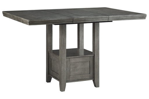 Hallanden Gray Counter Height Dining Extension Table - D589-42 - Gate Furniture