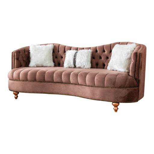 Happy 85 in. Sofa in Brown - SB-HAPPY-BROWN - In Stock Furniture