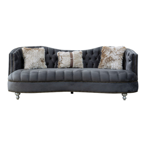 Happy 85 in. Sofa in Dark Gray - SB-HAPPY-GRAY - In Stock Furniture