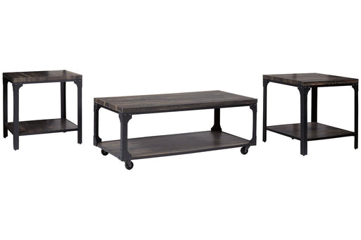 Jandoree Brown/Black Table (Set of 3) - T108-13 - Gate Furniture