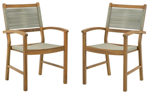 Janiyah Outdoor Dining Arm Chair (Set of 2) - P407-602A - In Stock Furniture