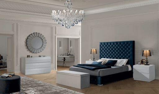 Leonor Blue Bedroom W/ Storage, M152, C152, E100 Set - Gate Furniture