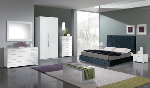 Leonor Blue Bedroom W/Storage, W/Momo Casing Set - Gate Furniture