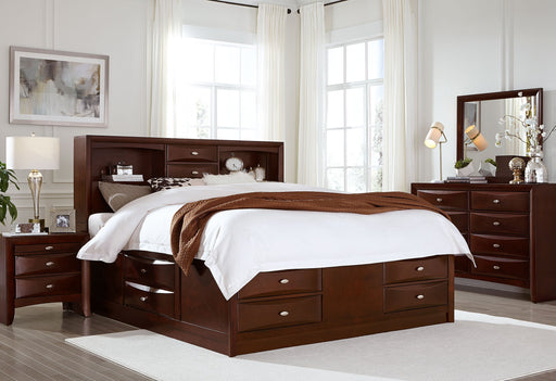 Linda Merlot Queen Bed Group - LINDA-M-QBG (M) - Gate Furniture