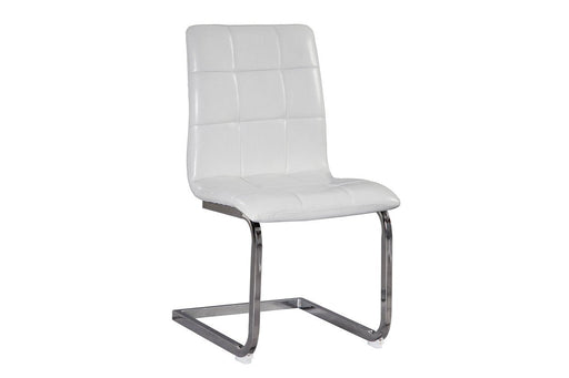 Madanere White/Chrome Finish Dining Chair (4/CN) - D275-02 - Gate Furniture