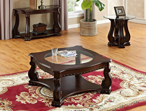 Madison Brown Wood 3-Piece Coffee Table Set (1xCoffee 2xEnd) - Gate Furniture
