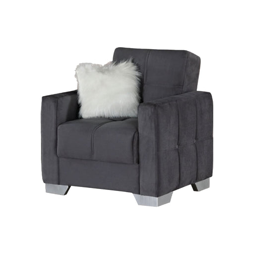Ottawa 35 in. Convertible Sleeper Chair in Gray with Storage - CH-OTTAWA-GRAY - In Stock Furniture