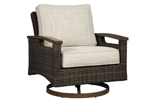 Paradise Trail Medium Brown Swivel Lounge Chair (Set of 2) - P750-821 - Gate Furniture