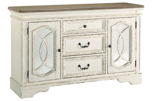 Realyn Chipped White Dining Server - D743-60 - Gate Furniture