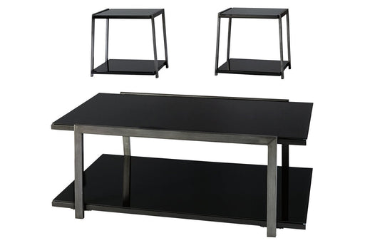 Rollynx Black Table (Set of 3) - T326-13 - Gate Furniture