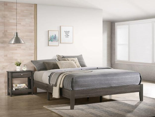 Skyler Gray Full Platform Bed - 5109GY-F - Gate Furniture