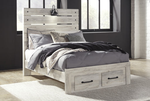[SPECIAL] Cambeck Whitewash Full Footboard Storage Bed - Gate Furniture