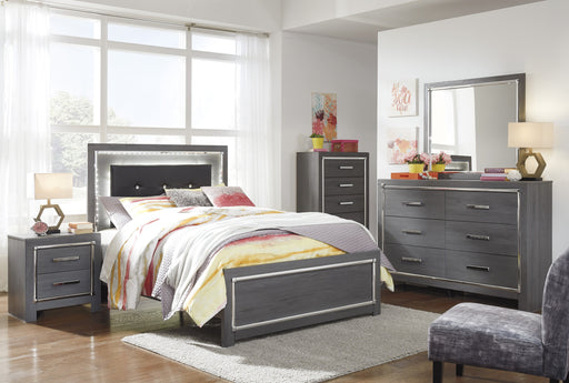 [SPECIAL] Lodanna Gray Youth LED Panel Bedroom Set - Gate Furniture