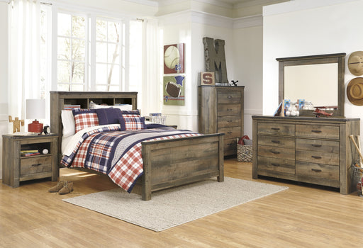 Trinell Brown Panel Bookcase Youth Bedroom Set - Gate Furniture