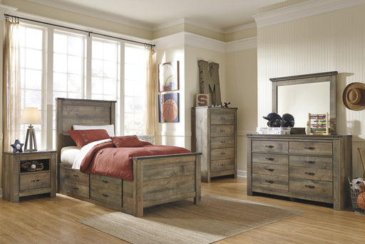 Trinell Brown Panel Under Bed Storage Youth Bedroom Set - Gate Furniture
