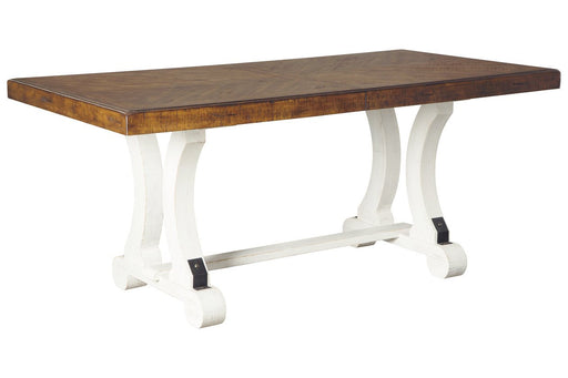 Valebeck White/Brown Dining Table - D546-35 - Gate Furniture